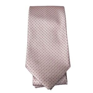 Armani Collezioni Mens Silk Tie Pink Geometric Diamond Made in Italy 3"x61" - CJ